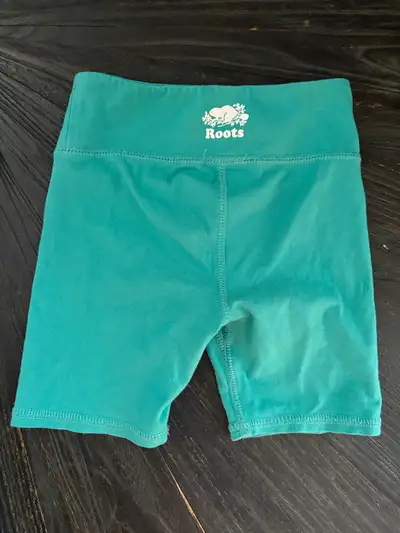 Roots Kids Biker Shorts (3T) Turquoise Color