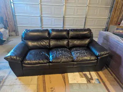 Pleather Couch - Bug free, View more