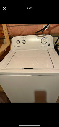 AMANA WHITE 27 inch top load washer washing machine can deliver
