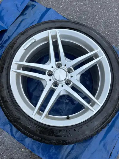 These are Bridgestone Blizzak winter tires that were on a Mercedes convertible that was almost never...