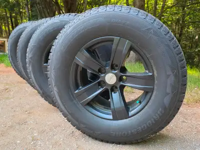 Tire Size says 265/70R17 Wheel measure up at 18" stamped inside "allcatec 2260 nd-1 tread on tires n...