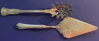 3 Silverplated Serving Pieces (Punch Ladle, Towle Cake & Pasta)