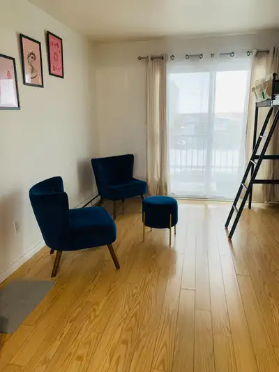 Beau logement 4 et demi à louer près de tout les services. Face aux Galerie St-Hyacinthe. Immeuble t...