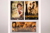 Lord of the Rings framed Unused  Tickets