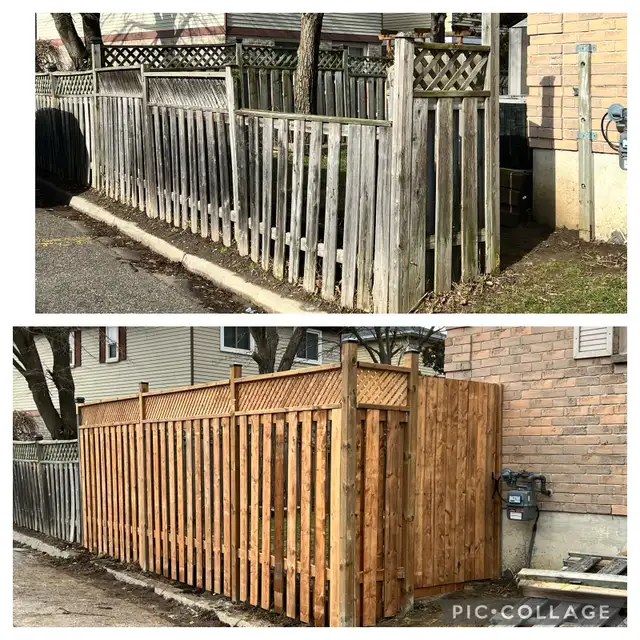 Fence and Deck service New fence OLD POST REPLACEMENT 63417618262273123