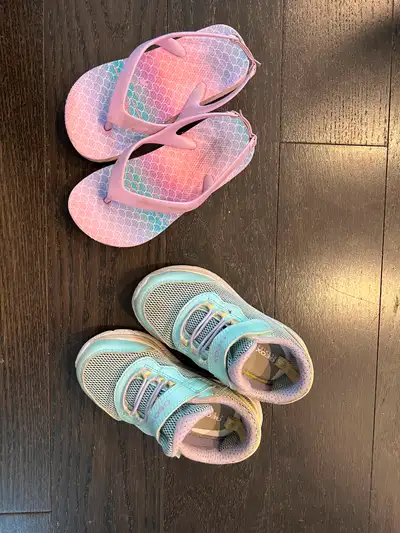 Girls shoes and sandals for free Geox shoes size 9 US (just needs a cleaning, still has life in it)....