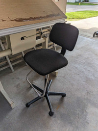Drafting table and chair