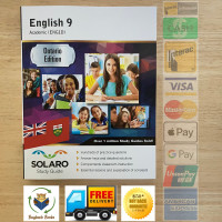 *$19 NEW Grade 9 English ENG1D with Solutions Inner GTA Delivery