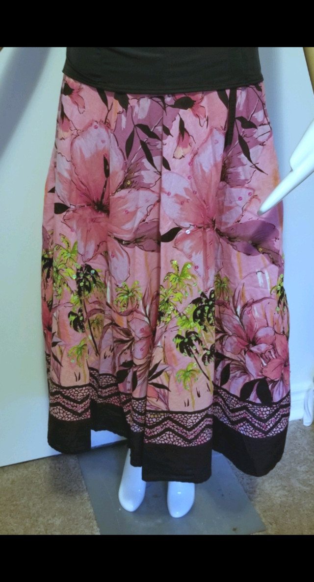 Skirt Designer Boho Style Beaded Cotton by Bellessa Small in Women's - Dresses & Skirts in St. Catharines - Image 3