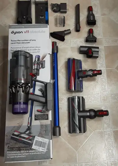 Dyson V11 Absolute, all accessories, box, instructions, working, View more