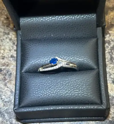 Sapphire and Diamond Ring, View more