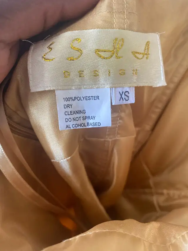 ESHA Design Gold Dress - Size XS63848994966275123