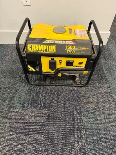 Champion generator for sale which was used for a construction site a few times for temporary power....