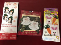 Craft Kits For Sale - Angels, Penguins, Bunnies - New, Sealed