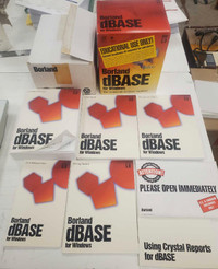 Borland dBASE for Windows 5.0 Manuals and information booklets