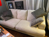sleeper sofa and swivel chair
