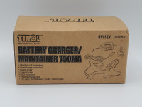 Tirol Battery Charger/Maintainer 750MA 6V/12V T23320EU brand new