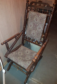 Antique Victorian Platform Rocking Chair