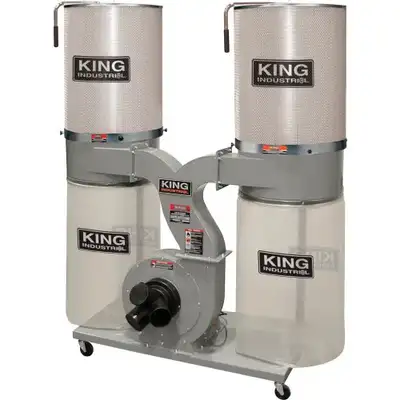 King Dust Collector Dual Canister  3 HP, View more