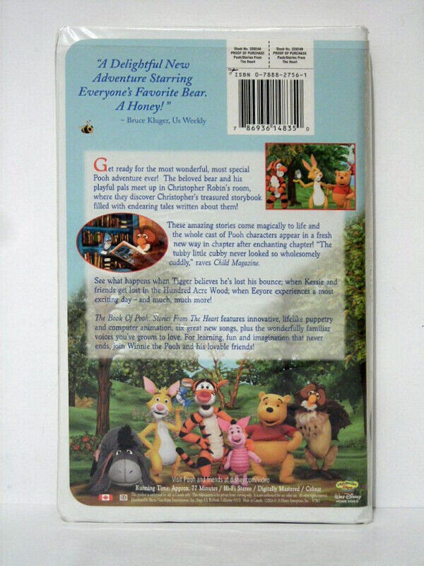 Disney's The Book of Pooh: Stories From The Heart—VHS in Other in Edmonton - Image 2