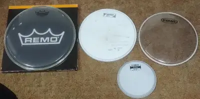 Remo, Evans drum heads. New and used., View more