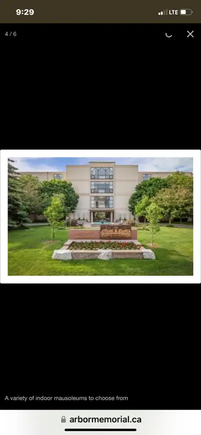 Cemetery Plots 6 available North  West Etobicoke , View more