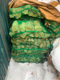 Birch split and dry firewood