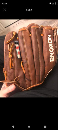 NOKONA W-V1250C Handcrafted walnut fastpitch baseball glove