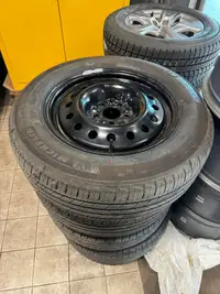 new tires + new steel rims