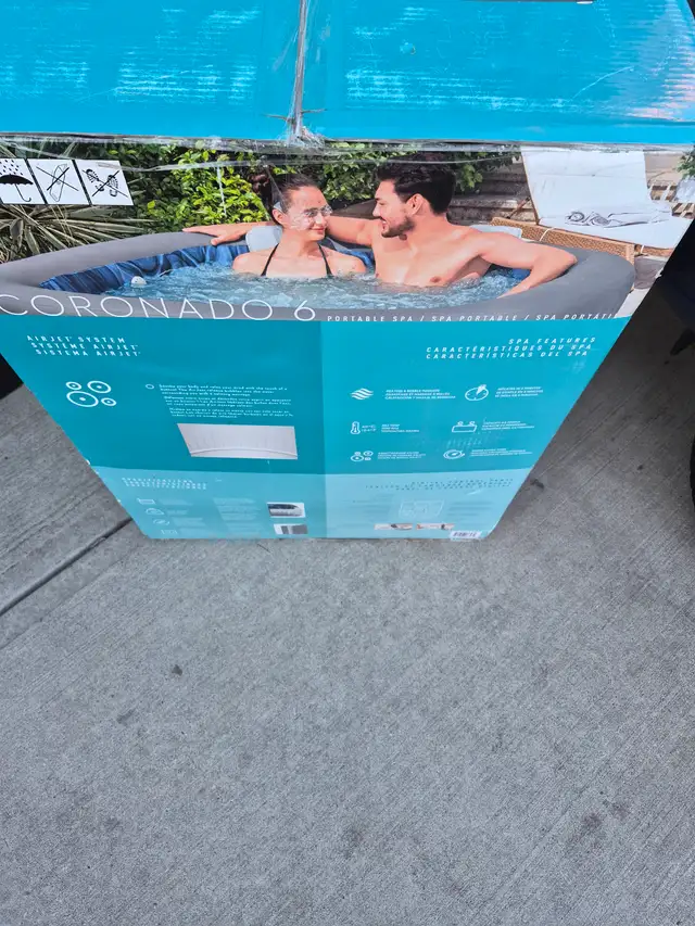 Saluspa Coronado EnergySense Smart AirJet Inflatable Hot Tub | Hot Tubs ...