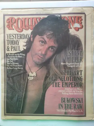 Vintage Rolling Stone Magazine 1976 Paul McCartney, View more