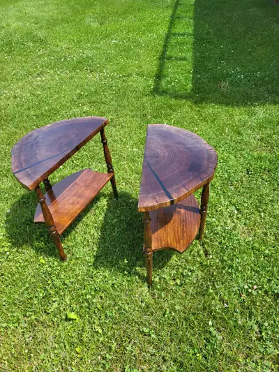 LIVE EDGE HALF MOON/HALL TABLES, View more