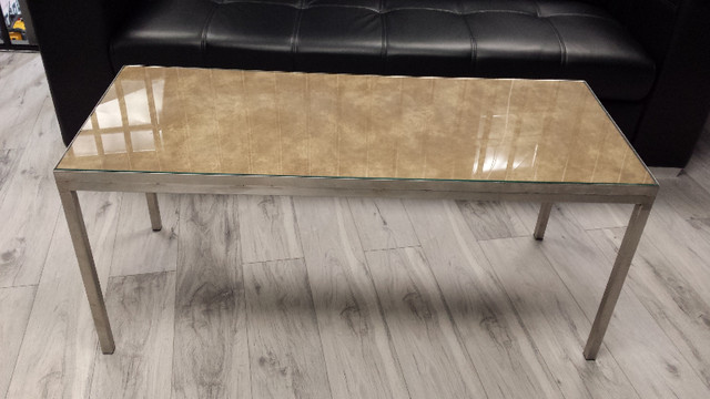 CUSTOM MADE STAINLESS STEEL COFFEE TABLE FOR SALE! in Coffee Tables in Windsor Region