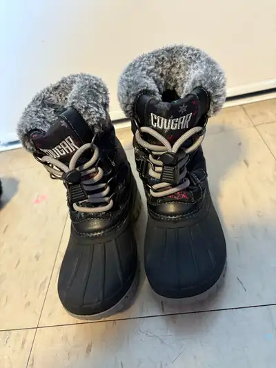 black cougar kids winter waterproof boots, View more