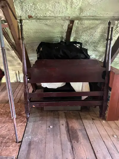Vintage 4 poster single bed frame, View more