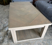 Custom built wooden coffee table