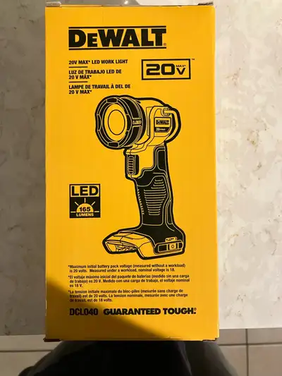 Dewalt LED light  - tool only, View more