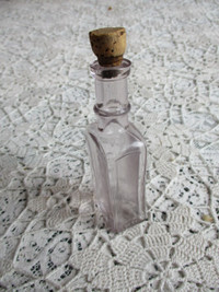 Vintage Sperm Sewing Machine Glass Bottle