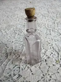 Vintage Sperm Sewing Machine Glass Bottle