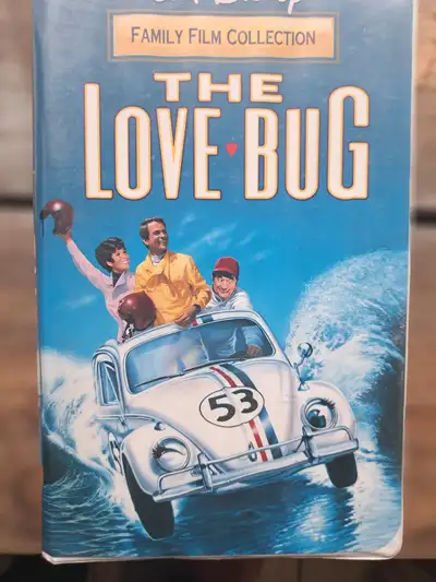Classic Disney movie "The Love Bug", in clamshell which has minor wear.