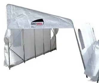 Abri d'auto Monopente 11' x 20' – Qualité Supérieure, Acier 16GA, View more