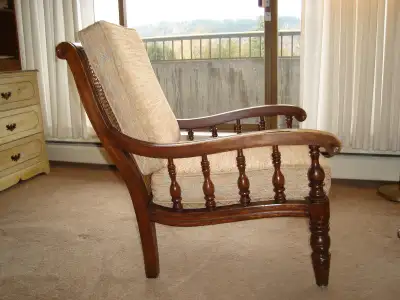 Edwardian "planter's" chair, View more