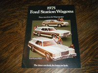 Ford 1975 Station Wagons Car Sales Brochure