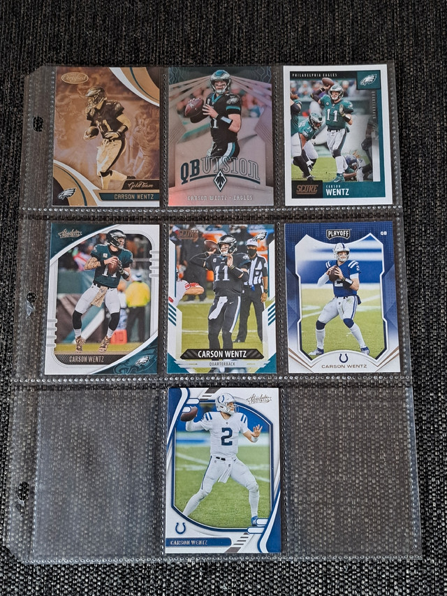 Carson Wentz football cards  in Arts & Collectibles in Oshawa / Durham Region