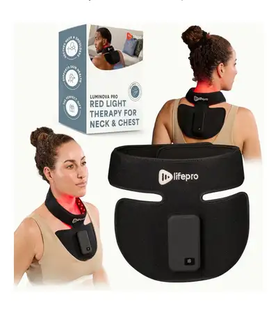 Red Light Therapy Device for Neck - Compact & Rechargeable Device, Easy to Use Near Infrared Light T...