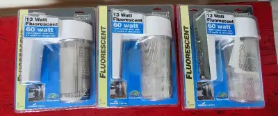 3x 13 Watt Fluorescent luminaire extérieur Outdoor Light Fixture, View more