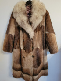 Fur coat muskrat