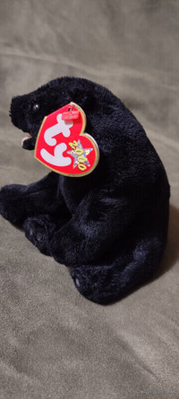 Ty Beanie Baby Cinders The Black Bear