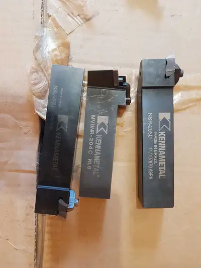 They are good quality tools, kinemetal, Sandvik. I have also brand new Sandvik inserts boxes for sal...