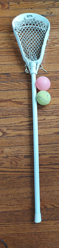 Kids lacrosse stick & 2 balls